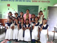 School stationery distribution program Kanyashala school